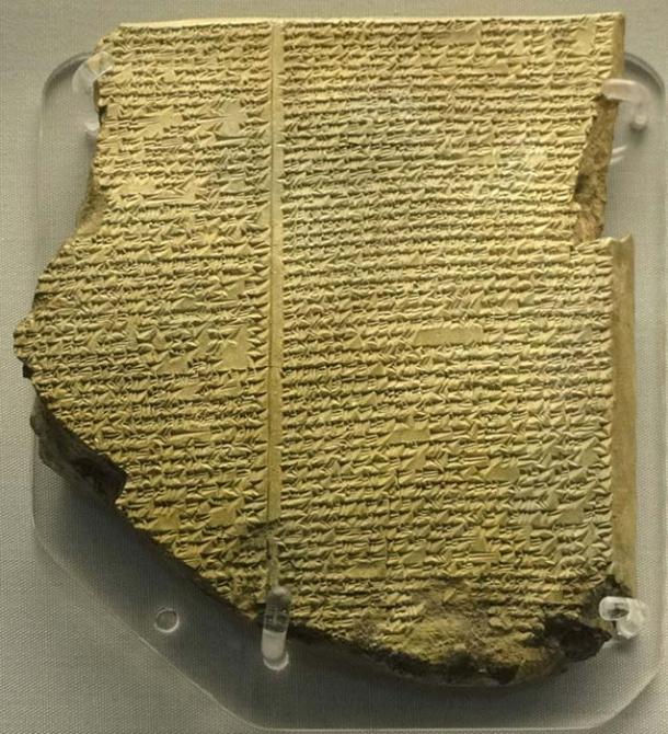 Tablet containing part of the Epic of Gilgamesh