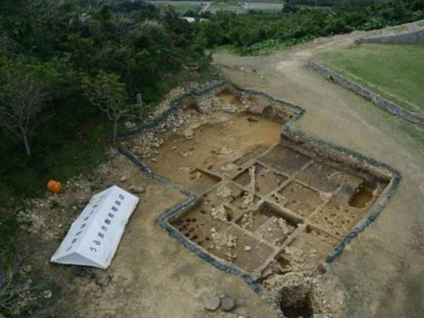 Excavations at the site. 