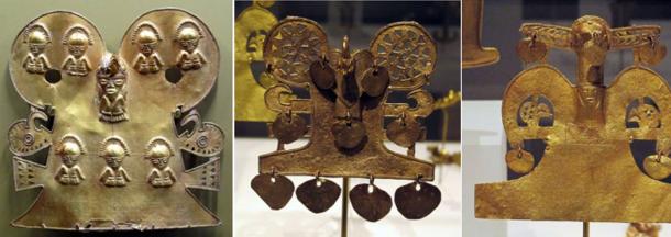 Gold artifacts from the Muisca tribe of Colombia