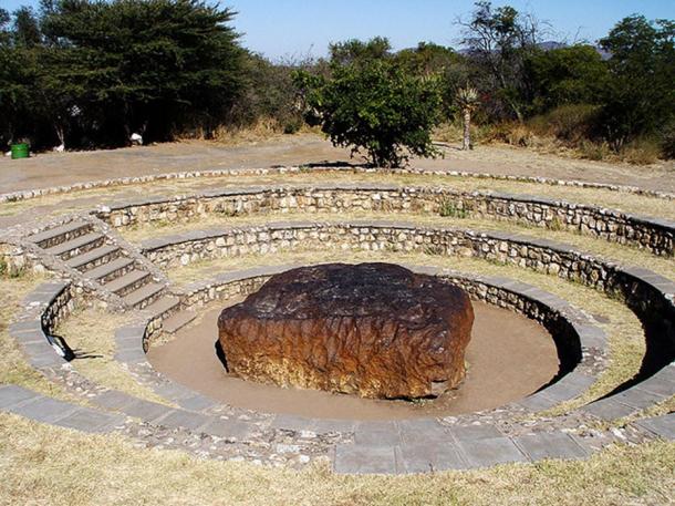 The Hoba meteorite is the largest known meteorite found on Earth, as well as the largest naturally-occurring mass of iron known to exist on the earth. The meteorite, named after the Hoba West Farm in Grootfontein, Namibia where it was discovered in 1920, has not been moved since it landed on Earth over 80,000 years ago.