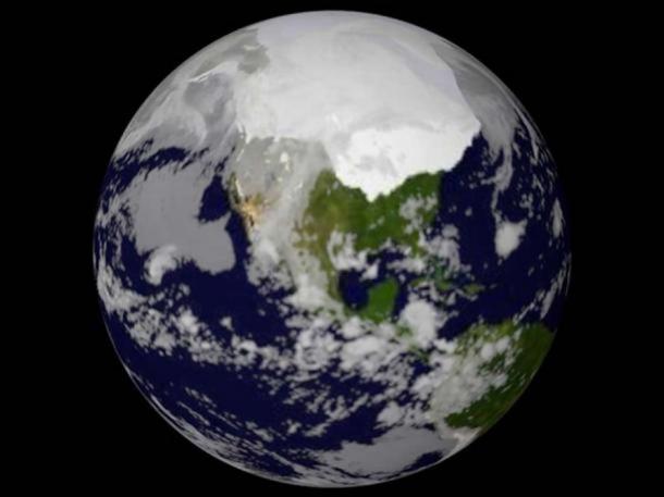 Artist’s depiction of Ice Age on Earth.