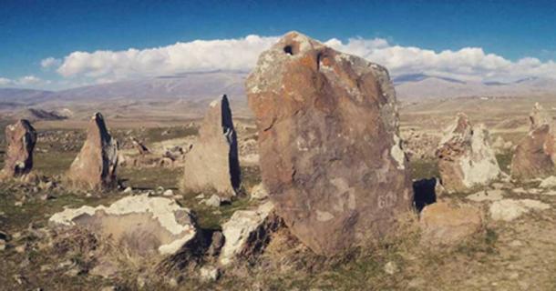 A general view of the Karahunj site near Sisian, Southern Armenia. 