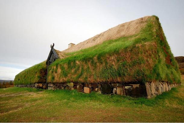 Reconstruction of Viking Longhouse, Iceland