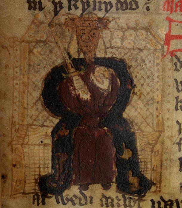 Macsen Wledig in a fifteenth-century copy of Geoffrey of Monmouth’s manuscript.