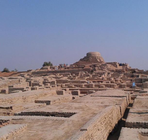 Una vista de las ruinas de Mohenjo-Daro
