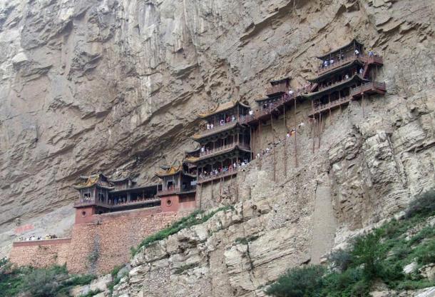 The Precariously Hanging Monastery of Mount Heng