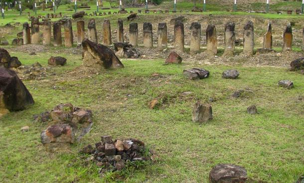 Las ruinas de un observatorio Muisca, El Infiernito, Colombia. 