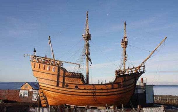 Nao Victoria, Magellan's boat replica in Punta Arenas, Chile.