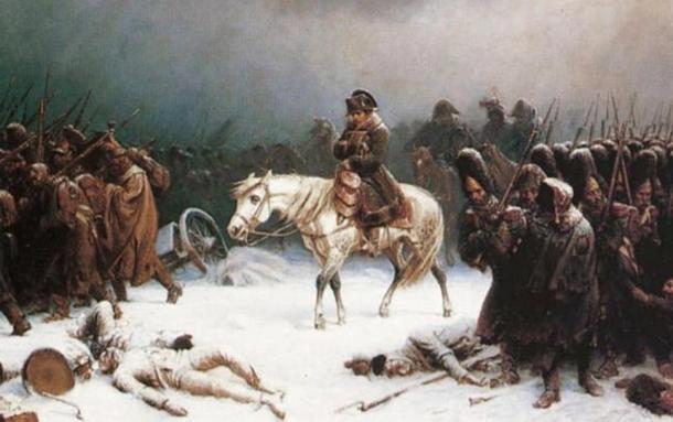Napoleon's retreat from Moscow, a painting by Adolf Northern