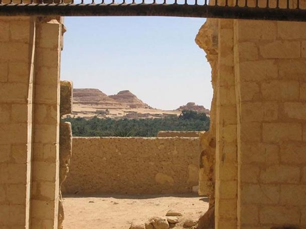 The view from where one would consult the Oracle of Amun at Siwa