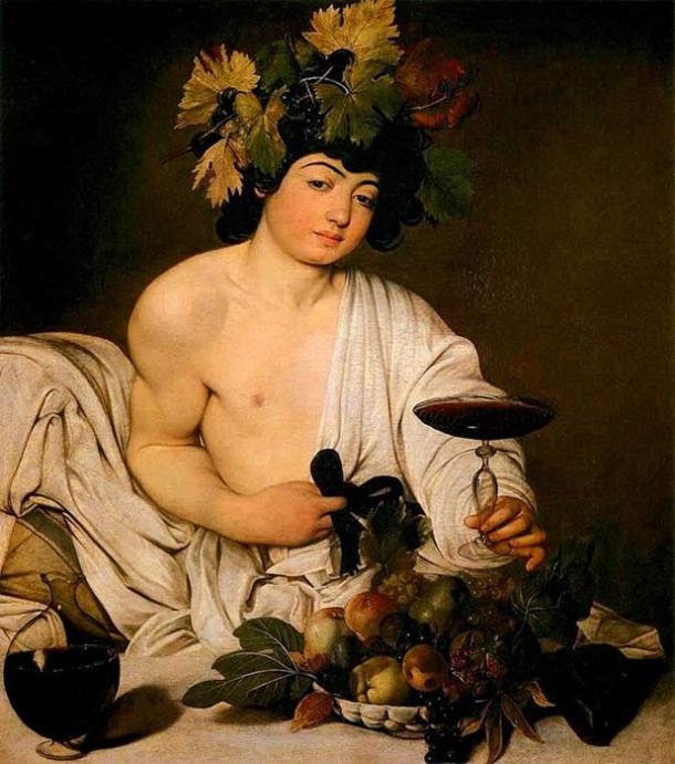 Painting of Bacchus.