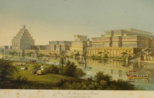 The Palaces at Nimrud Restored", 1853.