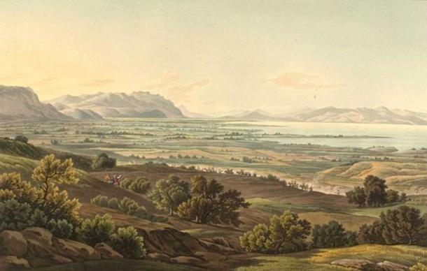 Pass of Thermopylae (1821) by Edward Dodwell.