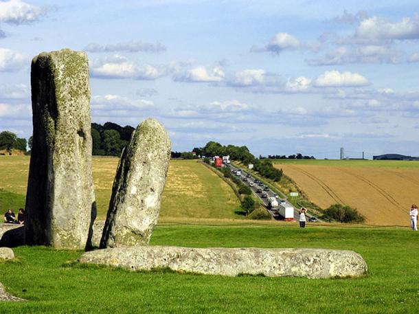 A303 passing close to Stonehenge.