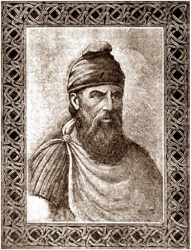 Retrato de Dacian rey Decebal