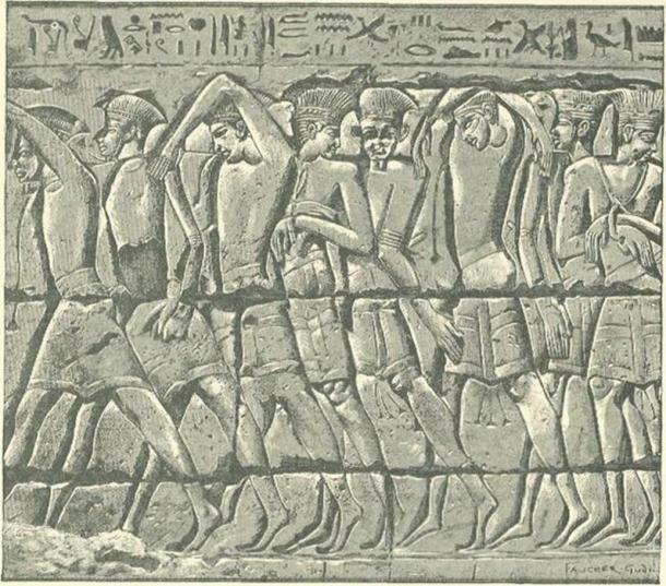 Procession of Philistine Captives at Medinet-habu