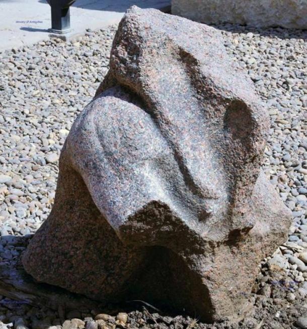 Remanente del busto del faraón Merineptah 