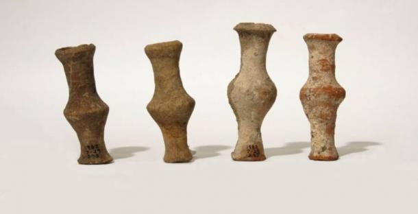 Romano Terracota ungüentarios, siglo IV aC