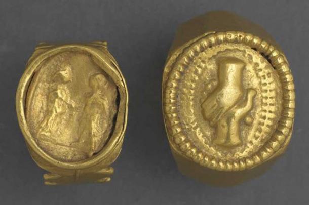 roman gold fede rings from the 2nd or 3rd century the clasped hands design was - History Of Wedding Rings roman gold fede rings from the 2nd or 3rd century the clasped hands design was - History Of Wedding Rings