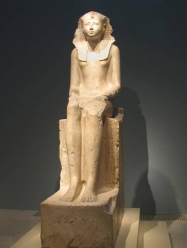 Sentado Estatua de Hatshepsut, 18a dinastía, ca. 1473-1458 aC Imperio Nuevo egipcio, de Tebas occidental.