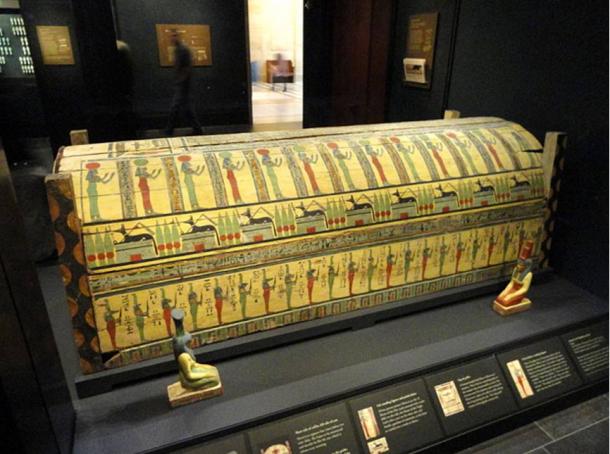 The ancient Egyptian outer coffin of Meret-it-es