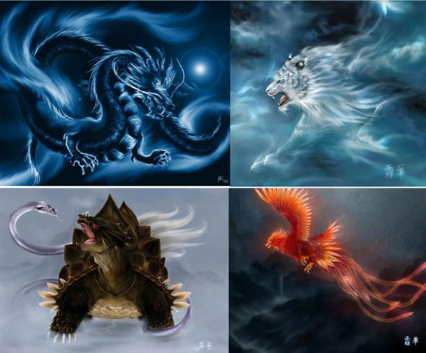 The four mythological symbols of China