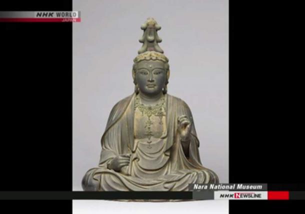 Hoard of Scrolls and Artifacts Discovered in Antique Japanese Statuette The-statuette-of-the-Bodhisattva
