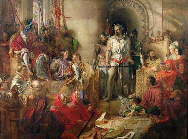 ‘The Trial of William Wallace at Westminster’ (pre-1870) by Daniel Maclise.