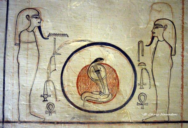 We can understand the progression of decoration in an ancient Egyptian tomb by analyzing the images present in KV57, the tomb of King Horemheb, the last pharaoh of the 18th Dynasty. Work in this sepulcher stopped abruptly when he died. Valley of the Kings.