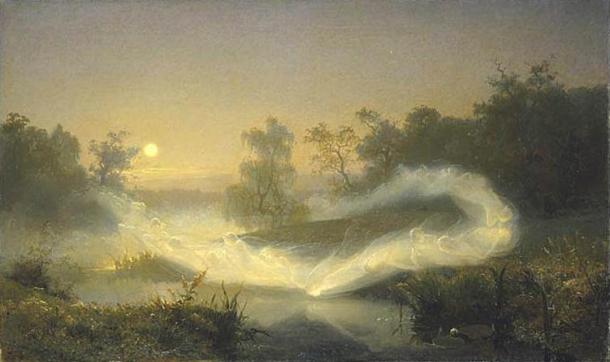 Light elves were said to live in Álfheimr, and were "fairer than the sun to look at". Elfplay, 1866.