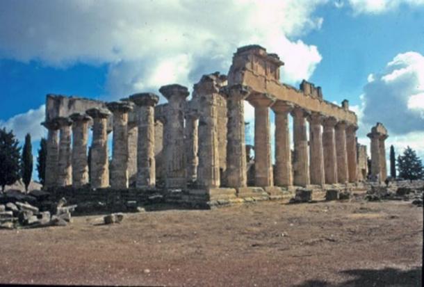 An ancient temple devoted to the god Zeus