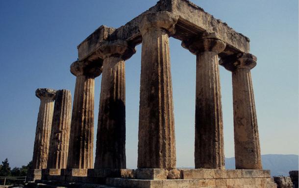 Tiny Black Sea Island may be Hiding Lost Temple of Apollo Ancient-temple-dedicated-to-Apollo-in-Corinth