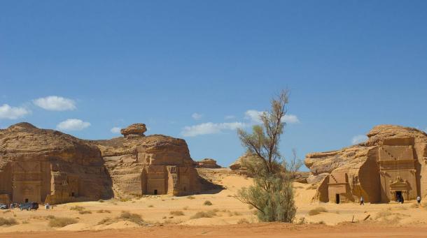 El sitio arqueológico de Madain Salih, Arabia Saudita 