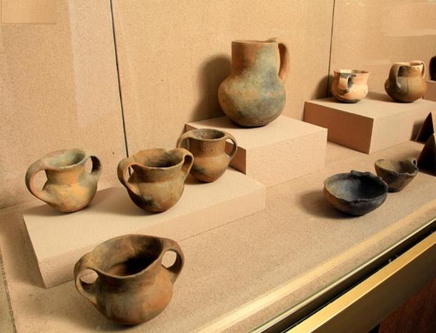 Display of artifacts found at Kokino Observatory.