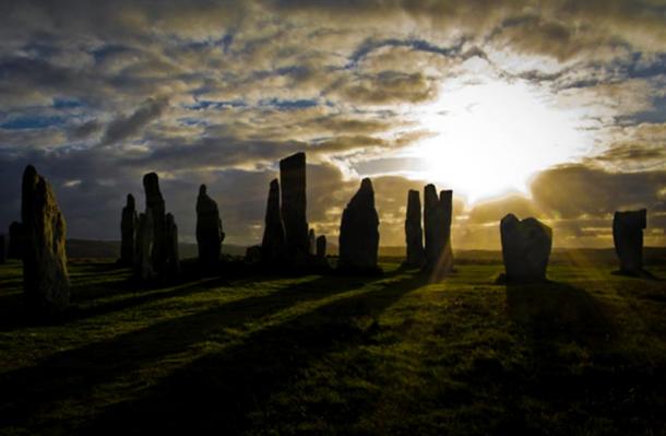 The Callanish standing stones on the Isle of Lewis.