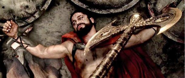 La decapitación de Leonidas es retratado en la película de ficción '300 Rise of an Empire' 