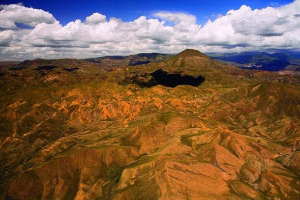The dramatic volcanic landscape of the Gegham Mountains, Armenia 