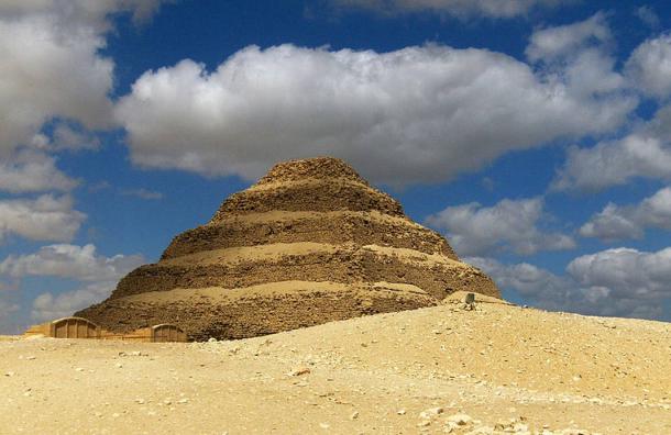 The famed stepped Pyramid of Djoser at Saqqara, the Memphis necropolis