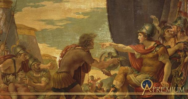 Alexander the Great Refuses to Take Water by Giuseppe Cades (1792)