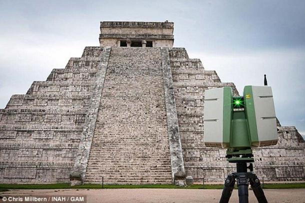 Kukulkan temple pyramid is being surveyed with multiple imaging technologies