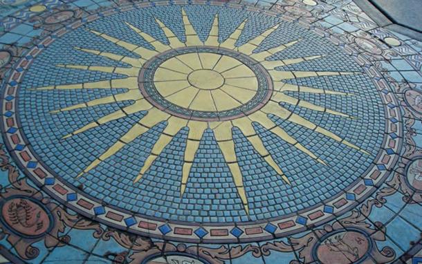 Astrology Tile Mosaic, Ringling's Mansion (Courtyard)