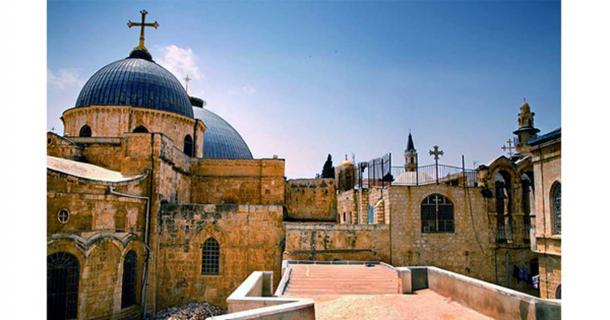 Domes of the Church of the Holy Sepulchre.