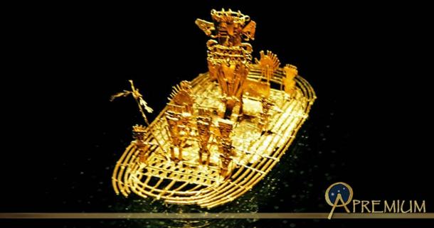 The Muisca raft was dated to between 1200 to1500 BC. Made of 80% gold alloy, with silver and copper, it was created using the lost wax casting method.