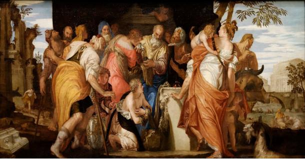 King David is anointed by the prophet Samuel to be the future King of Israel. The Prophet Samuel is believed by some to be the Ascended Master Saint Germaine.