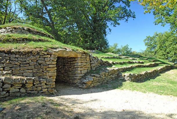 Tumulus F at the Neolithic Tumulus of Bougon necropolis.