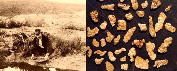 Panning for gold in Kildonan. (slains-castle) Alluvial gold from Kildonan Burn, Helmsdale, Suth-erland.