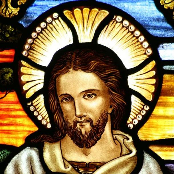 Representación Vidrieras de Jesús en San Juan Iglesia Anglicana del Bautista.