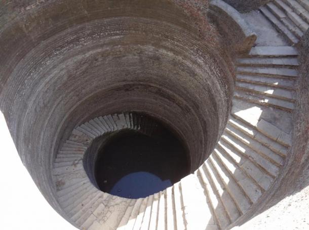 A helical vav in Champaner reveals how each stepwell is unique in design. 