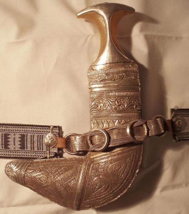 A khanjar, the traditional dagger of Oman.