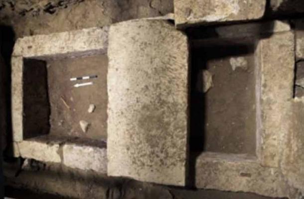 The limestone burial vault